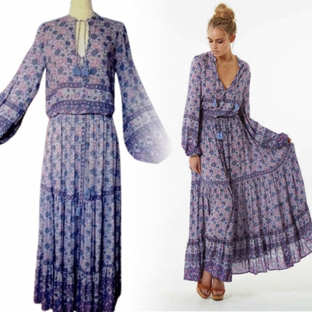 SPELL & THE GYPSY COLLECTIVE SWEEPING SKIRT + TUNIC TOP BOHO OUTFIT S-M